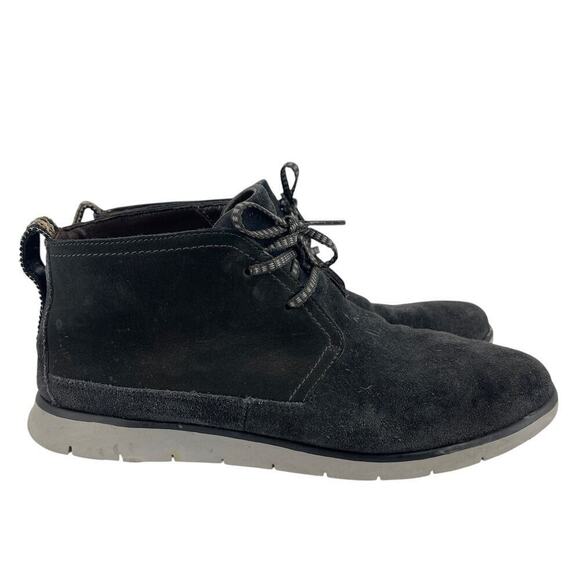 UGG Men\'s Freamon Waterproof Chukka 9.5 Gray Leather Ankle Boots Winter Fit main image 4